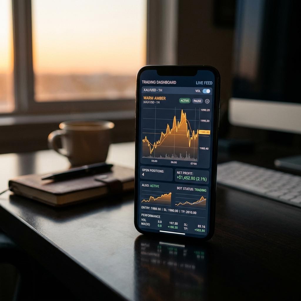Cenotur AI crypto trading platforma v mobilním zobrazení